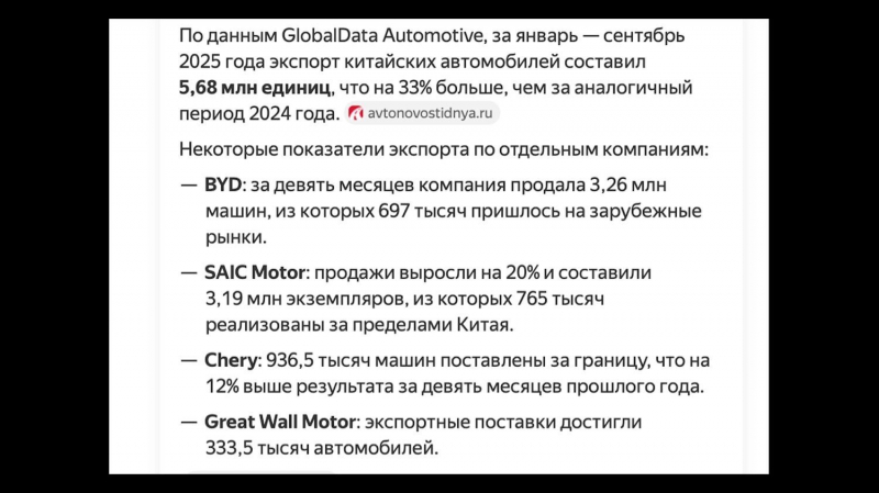&laquo;Не хотите &mdash; и не надо&raquo;: китайские автомобили поедут мимо российского авторынка