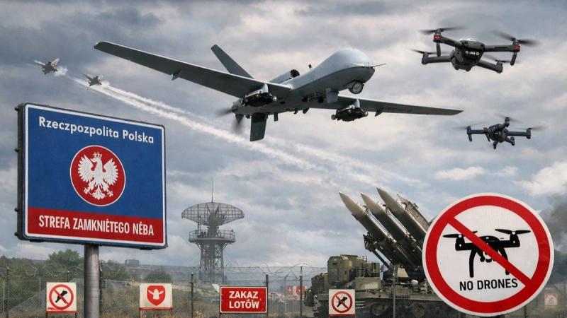 Польша закрывает часть воздушного пространства на три месяца